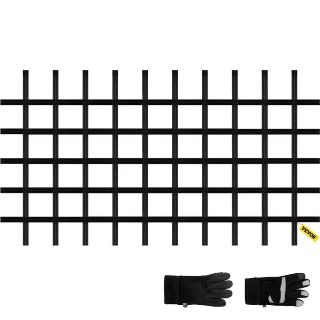 Vevor  8 x 4 ft. Polyester Material Playground Climbing Cargo Net, Black
