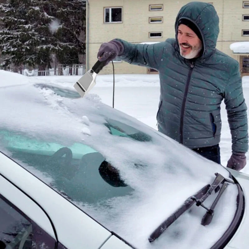 WEISIPU 12V Auto Car Heated Electric Windshield Ice Scraper Winter Snow Melter Removal