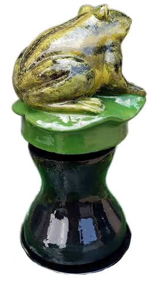 Decorative Steel Rolling Hose Guide, Duty, Hand Painted In USA, Forest Green