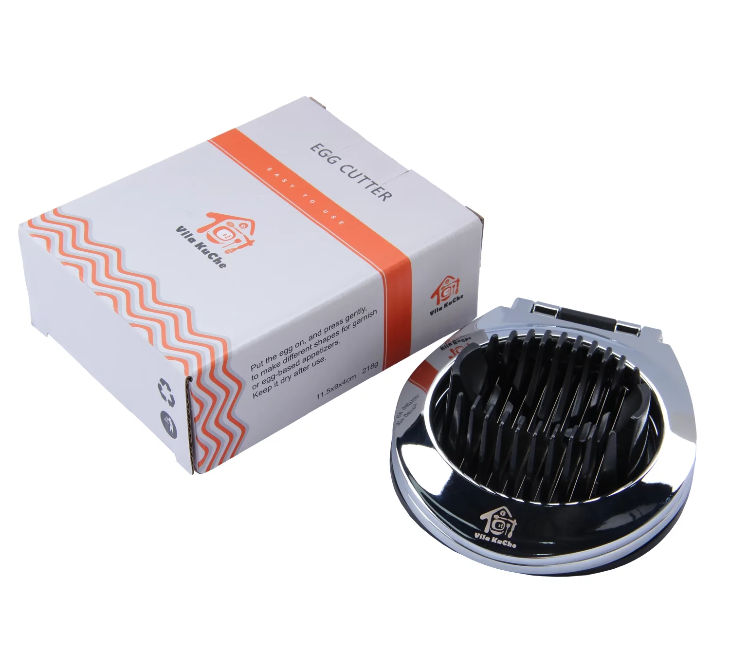 Vila KuChe Multi Function Stainless Steel Egg Slicer Knives Hard Boiled Eggs