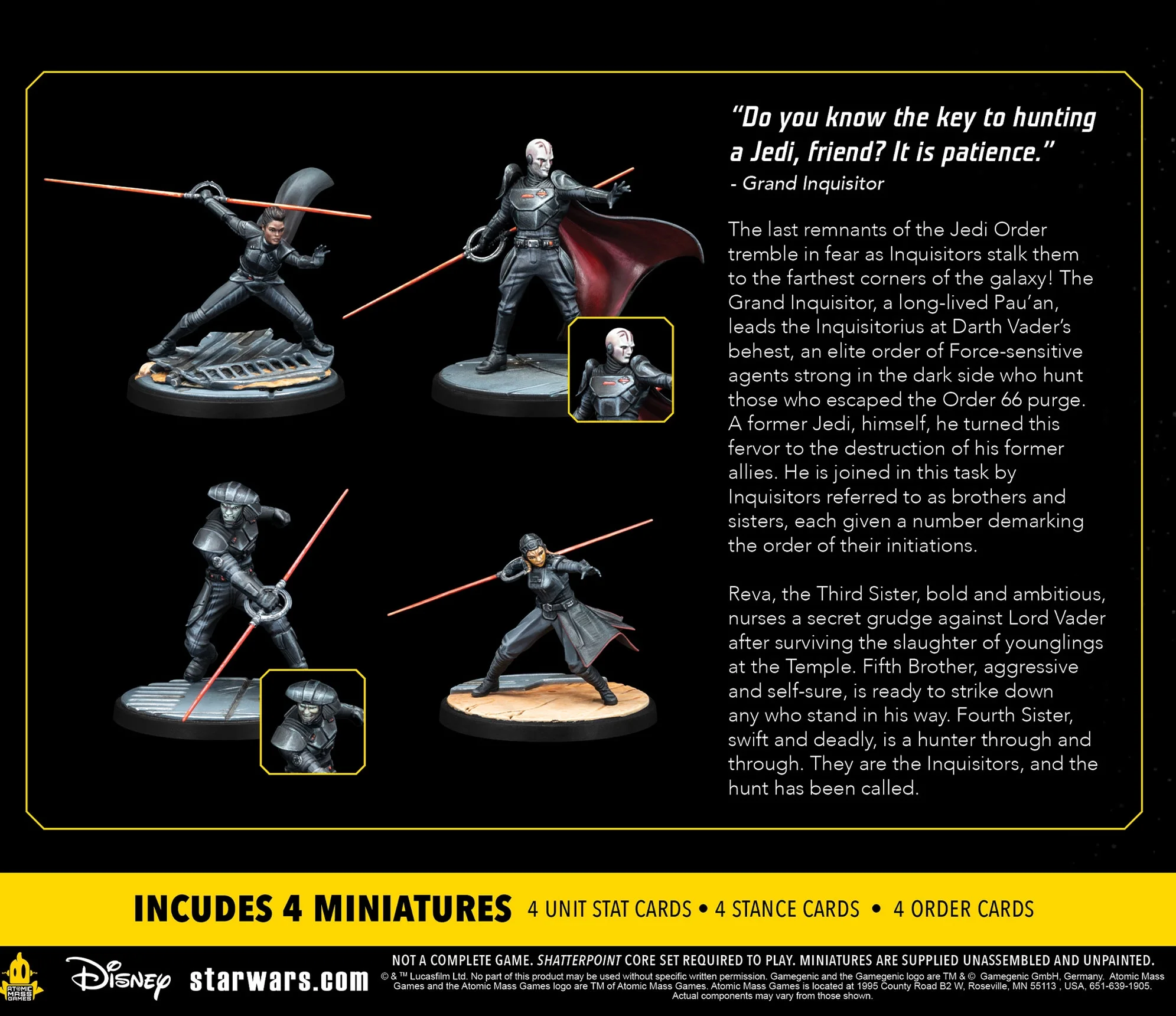 Star Wars: Shatterpoint Miniatures Game - Jedi Hunters Squad Pack for Ages 14 and up, from Asmodee