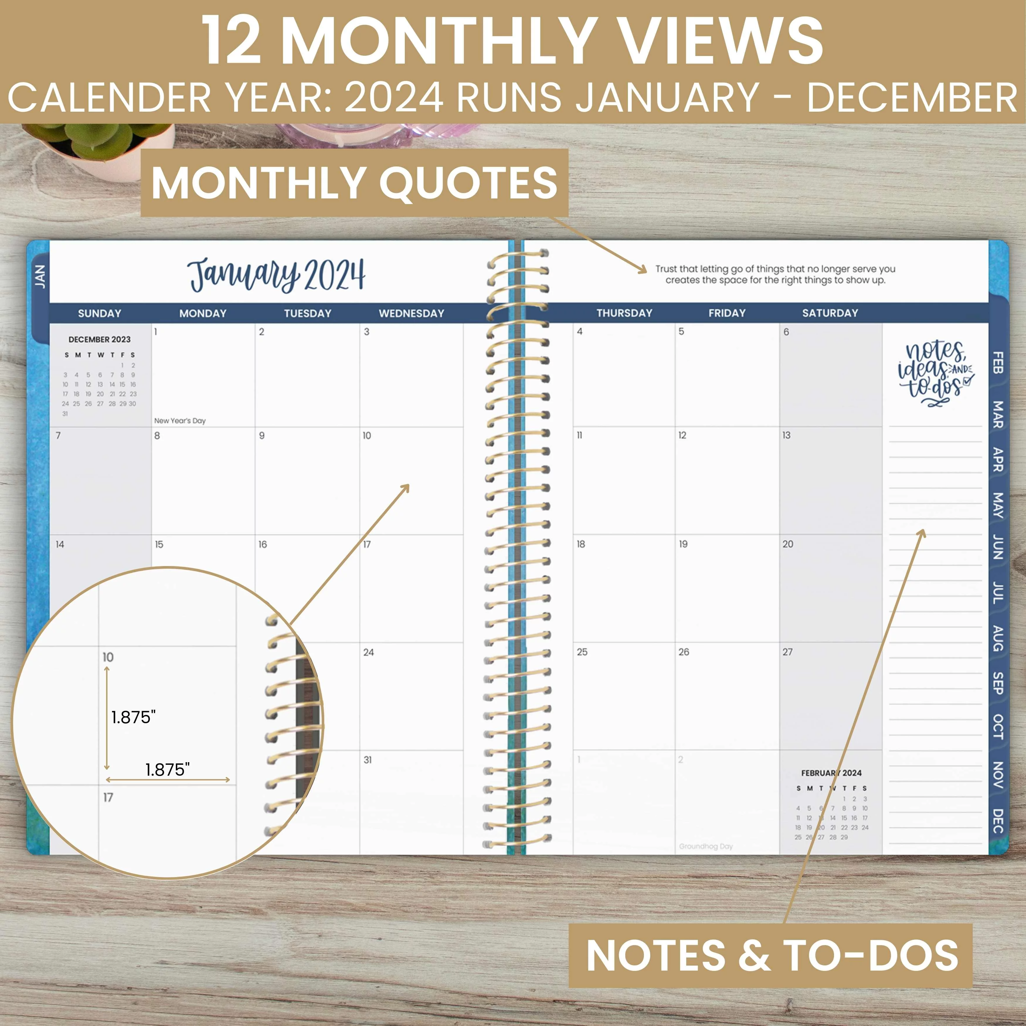 bloom daily planners 2024 Soft Cover Planner, 8.5