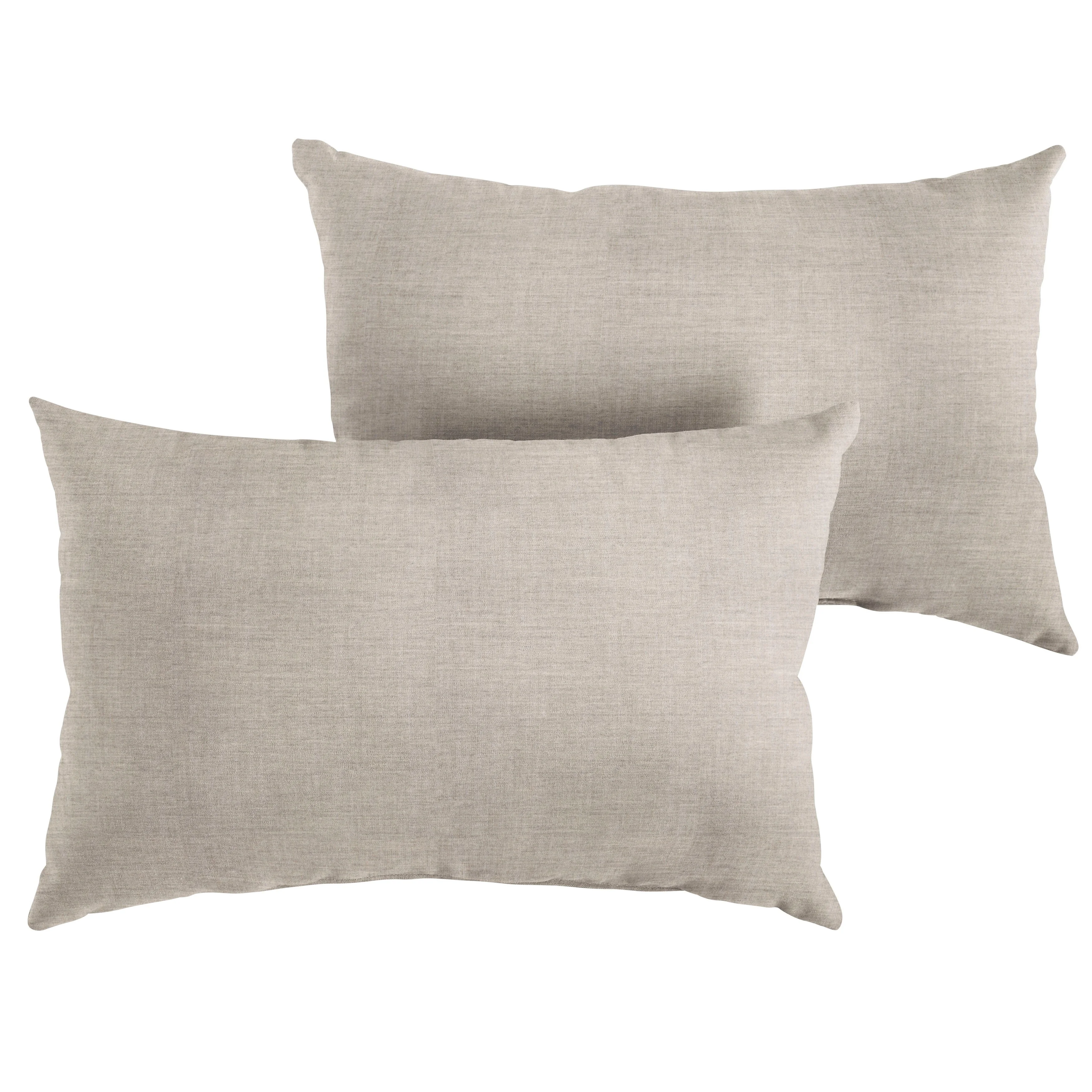 Sunbrella Sorra Home  Grey Indoor/Outdoor Knife Edge Pillow Set of 2 14