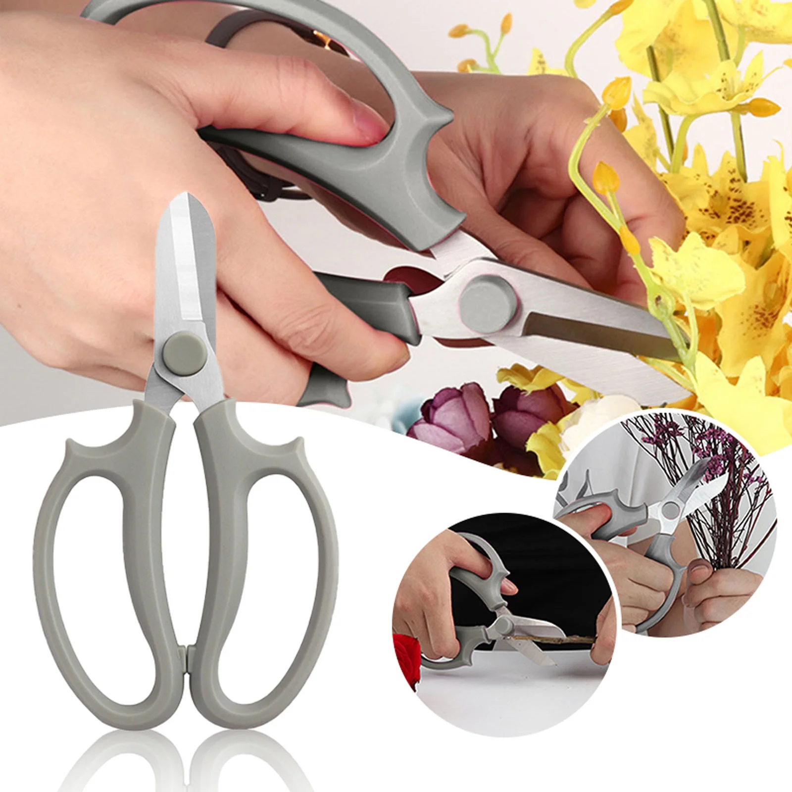 TIIFSWHS Garden Flower Scissors Thickened Stainless Steel Flower Scissors Strong Trimmer for Flowers Branches and Leaves Teacher Toolbox Saw Set Dcs356 D8 Smart Diagnosis System M
