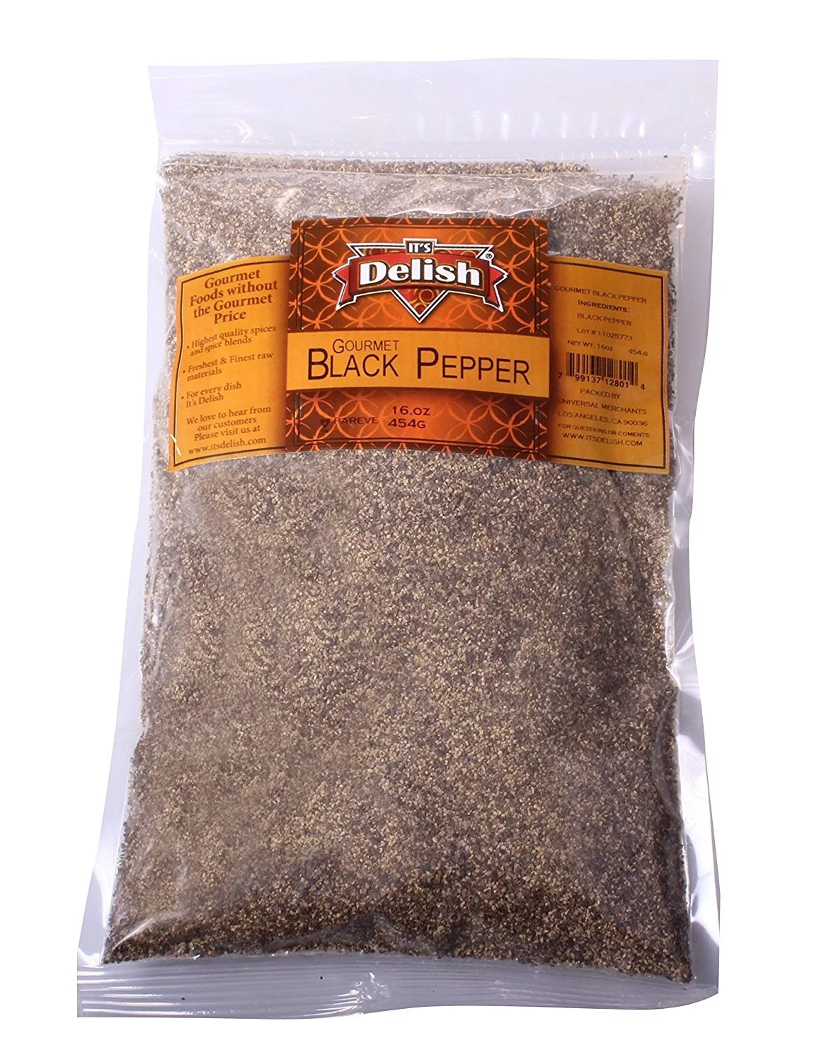 Black Pepper by Its Delish Gourmet ground, 5 lbs