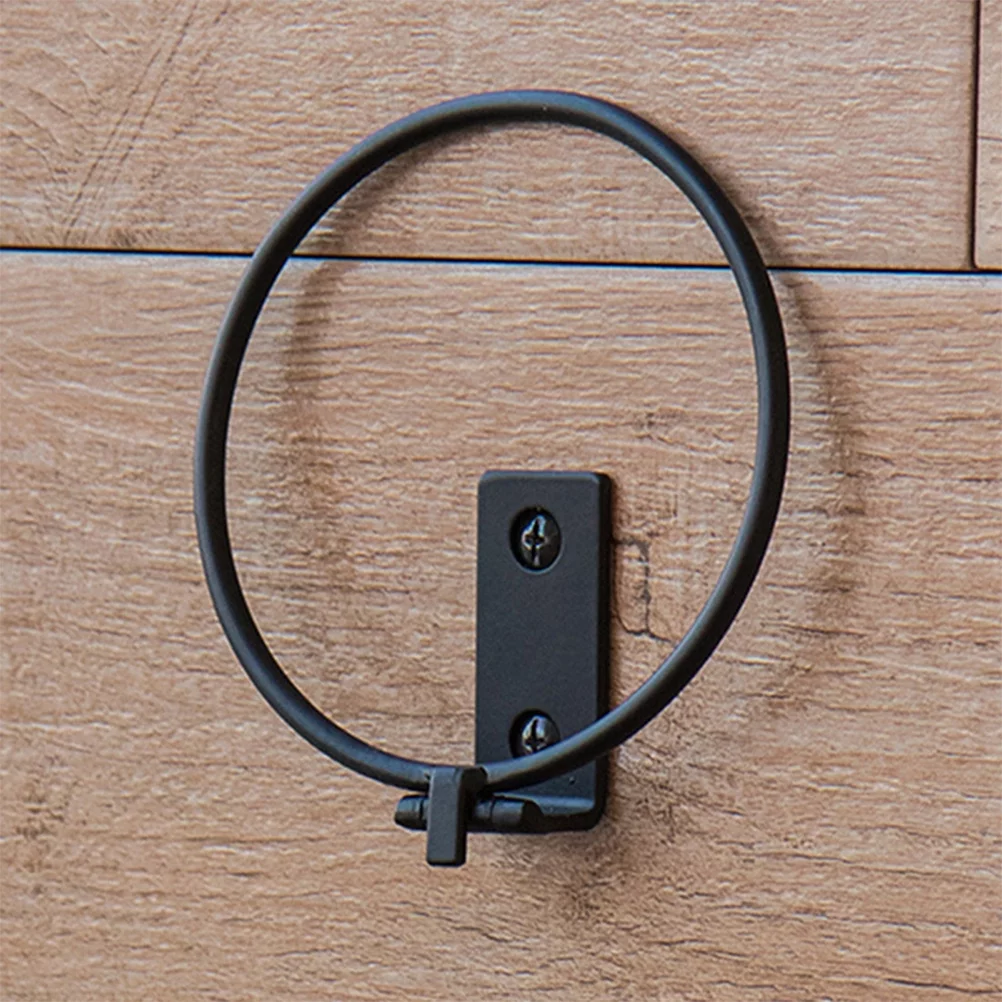 3pcs Wall Mounted Flower Pot Tray Metal Iron Ring Flowerpot Wall Bracket Planter Tray (17.5x15x6.2cm)