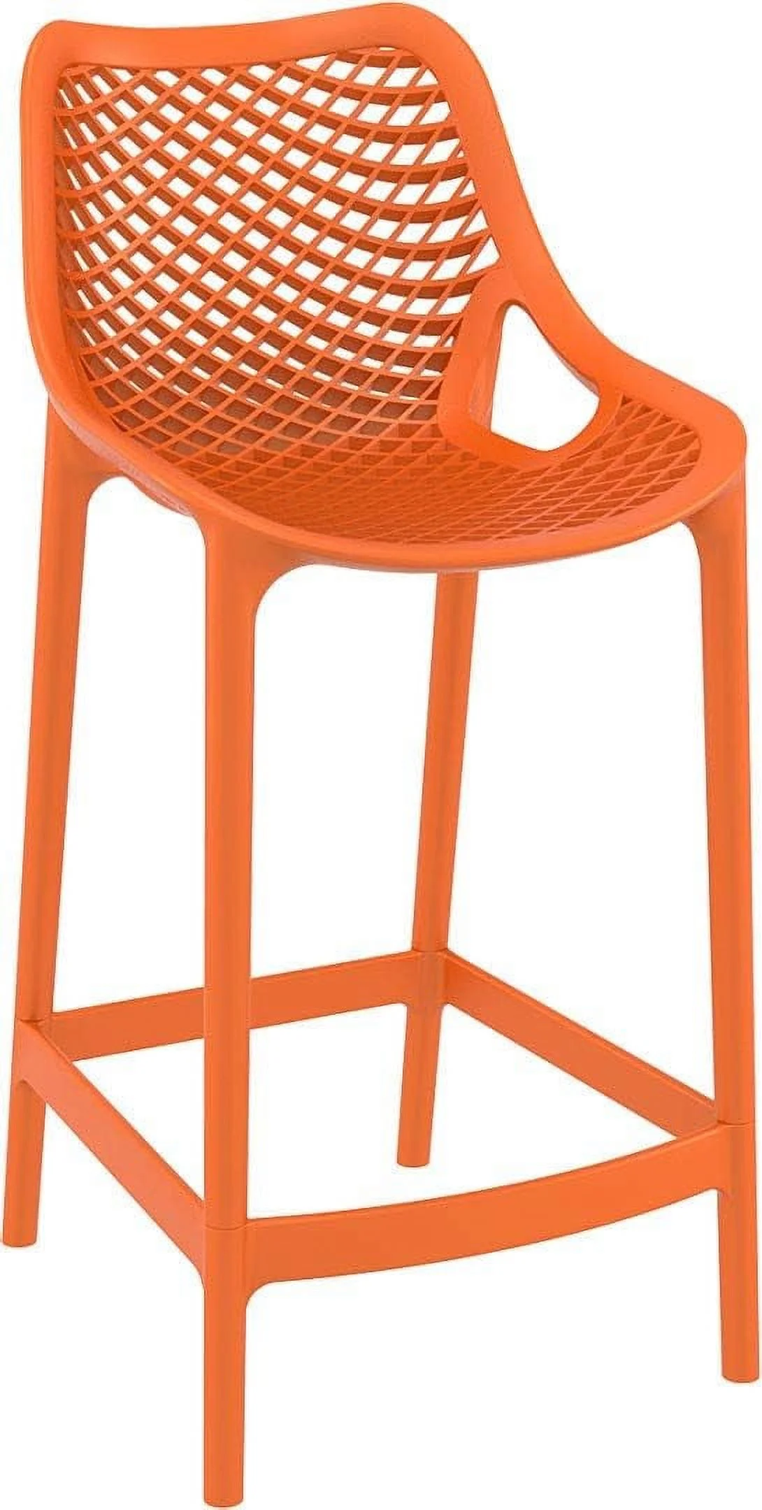 Air Patio Counter Stool In Orange (Set Of 2)