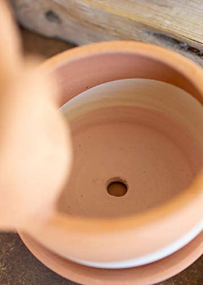 Set Of Three Clay Bunny Planters Multi