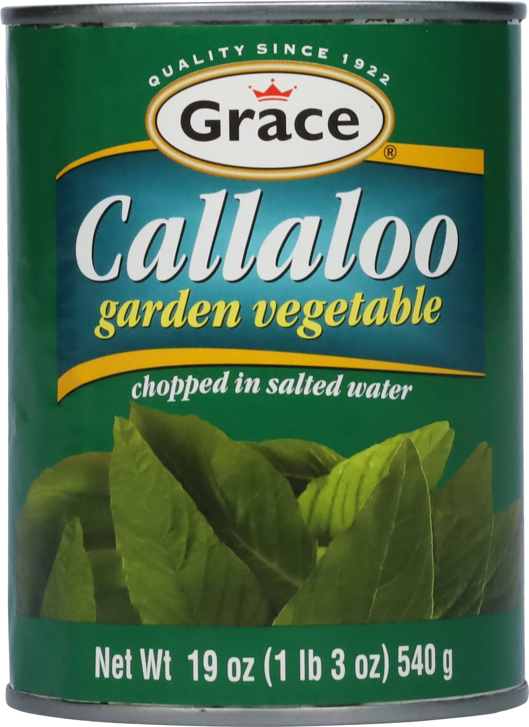Grace Callaloo in Salt Water, 18 oz Can