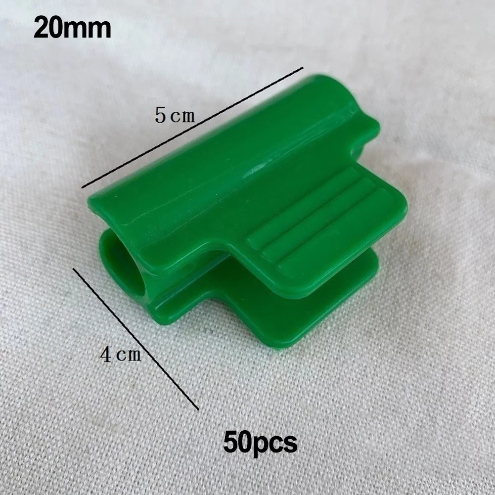 50PCS Greenhouse Clamps Plastic Cover Netting Tunnel Film Hoop Clips Garden