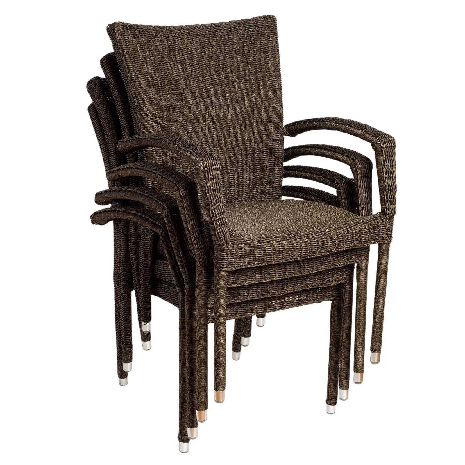 Atlantic Bari All Weather Wicker Armchair - Set of 4