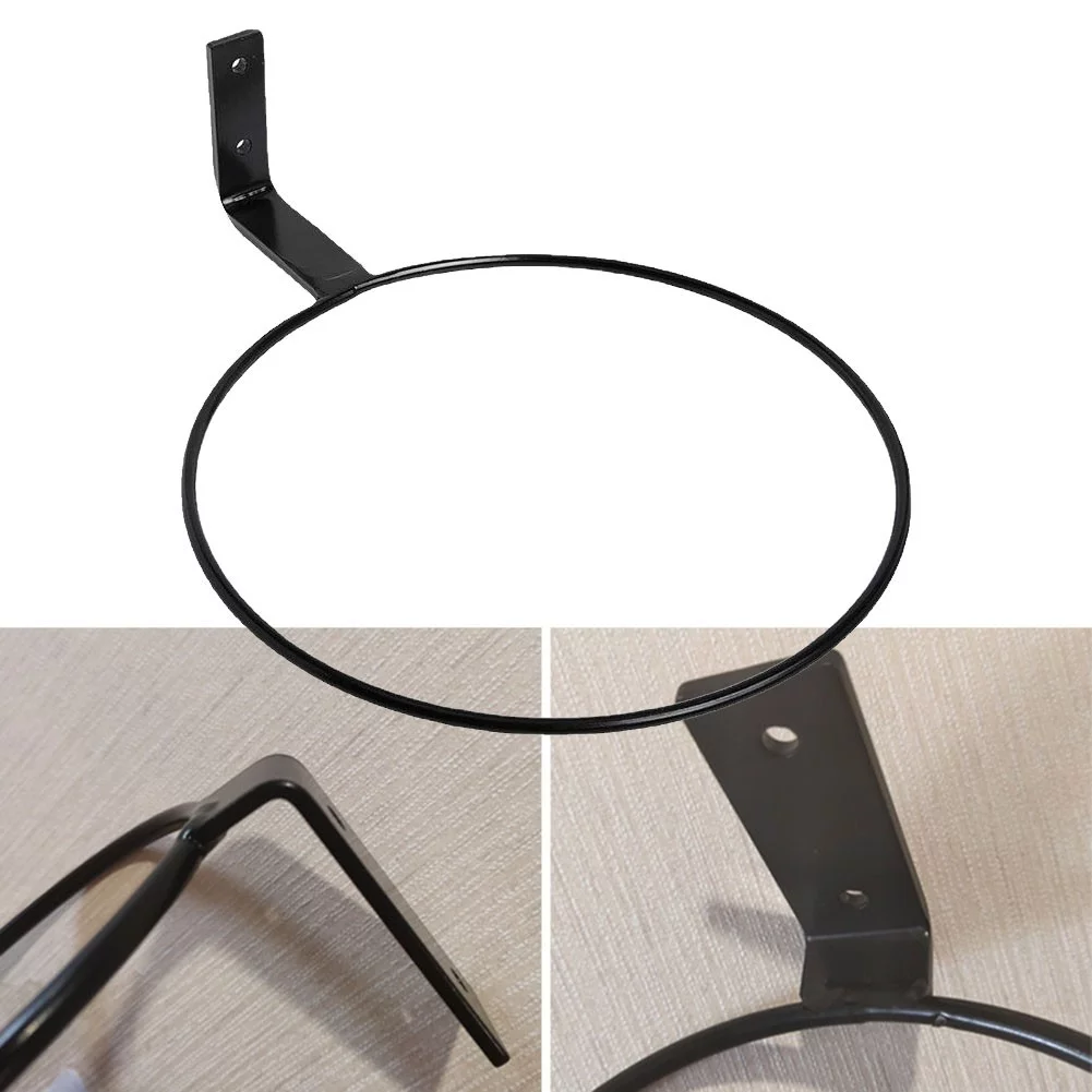 1X Plant Flower Pot Wall Mounted Ring Holder Garden Hang Basket Bracket