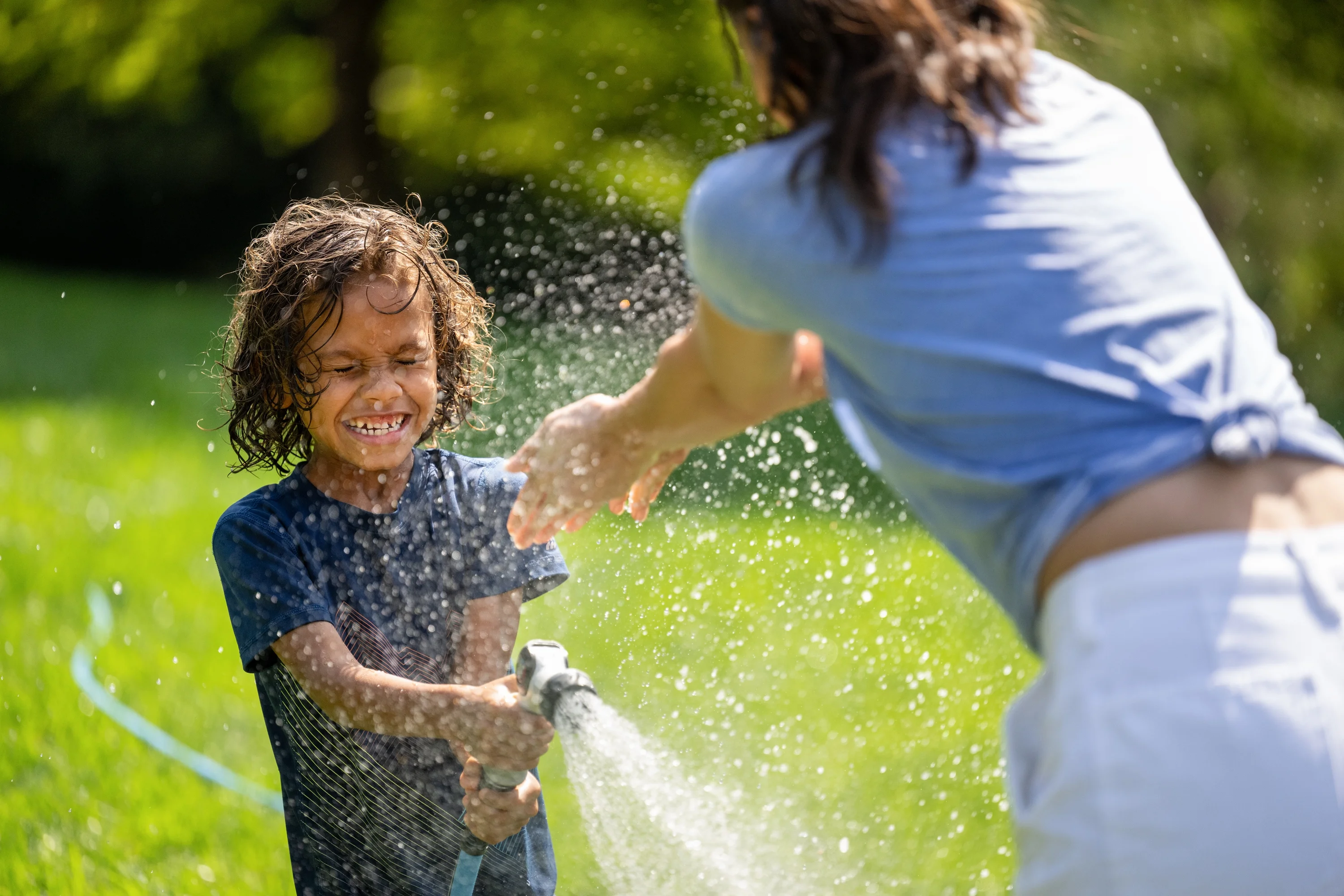 FITT HiFlo 100ft Lightweight Blue Hose with Aluminum Couplings