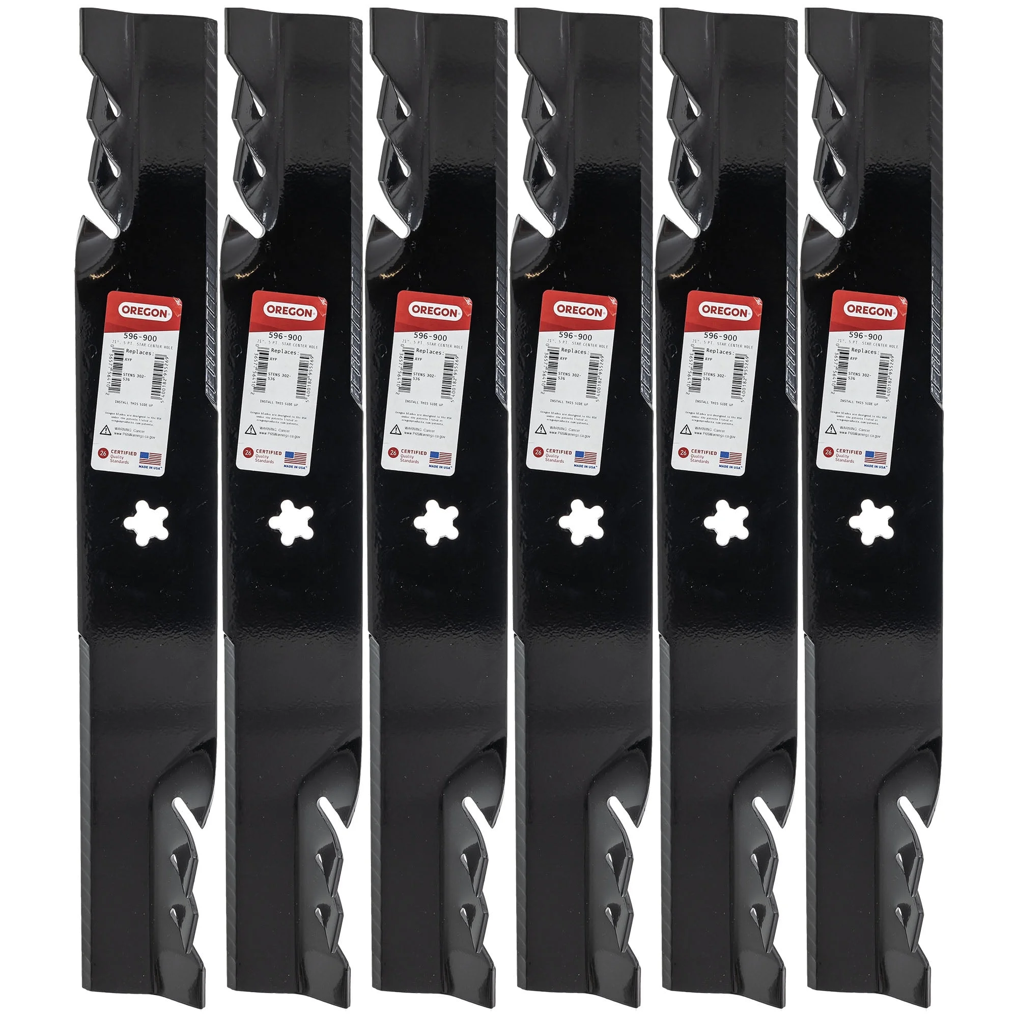 6pk High Lift Gator G5 Mulching Blades Husqvarna LTH 125 130 140 YT1942 YTH150 1542 1842 2042 2242 Mower