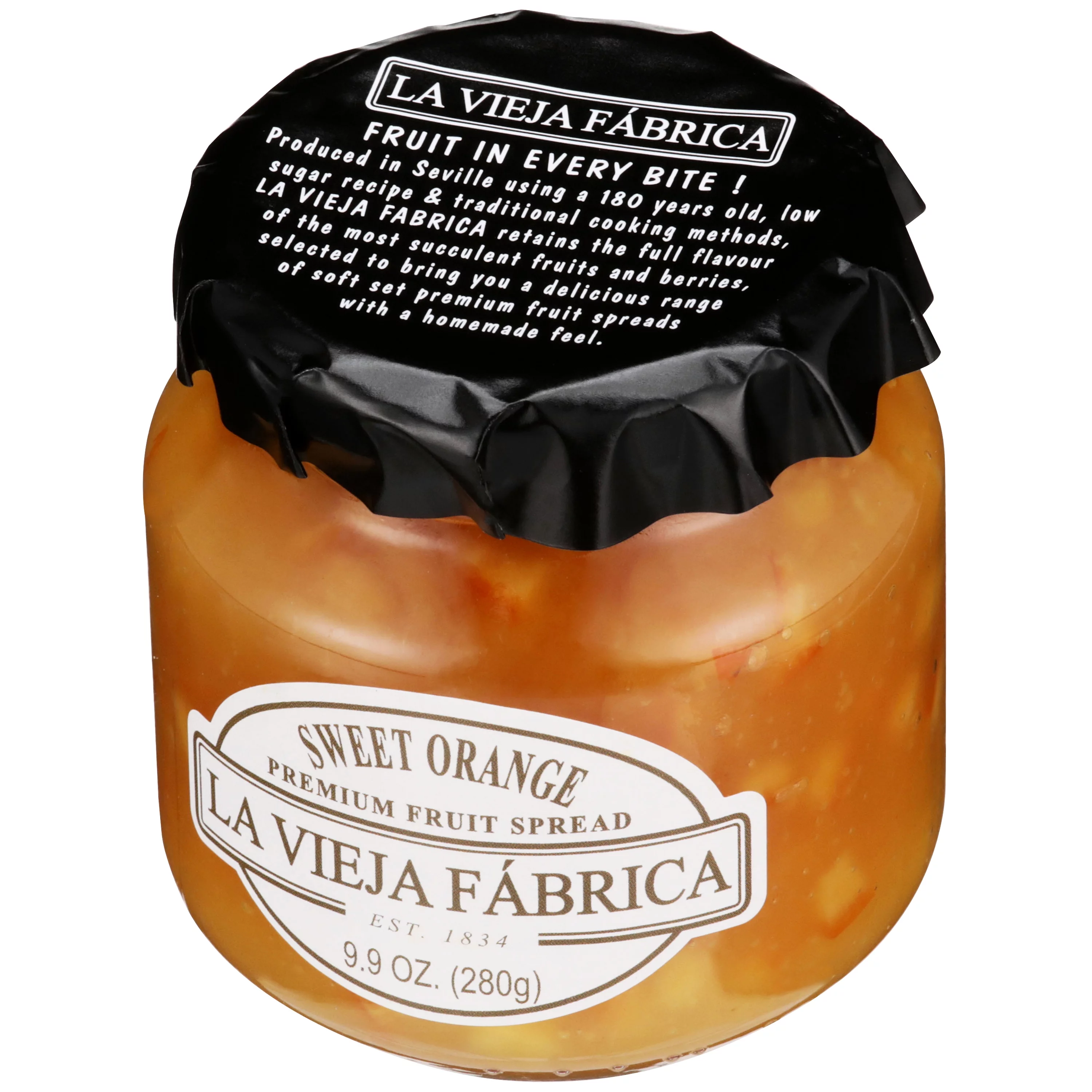 La Vieja Fabrica Fruit Spread Sweet Orange 9.9 oz Jar