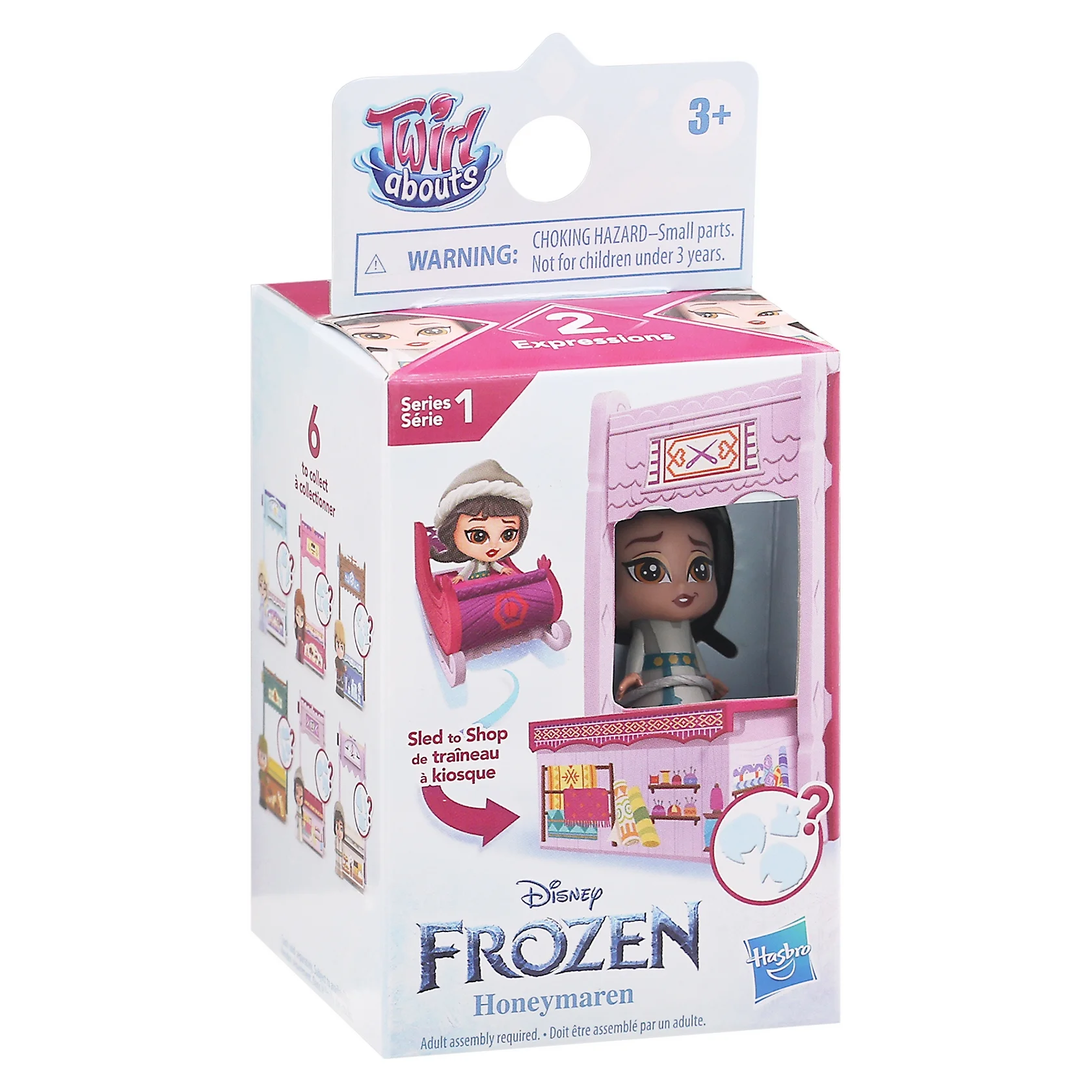 Disney's 2 Frozen Twirlabouts Series 1 Honeymaren Sled to Shop Playset, Includes Honeymaren Doll and Accessories