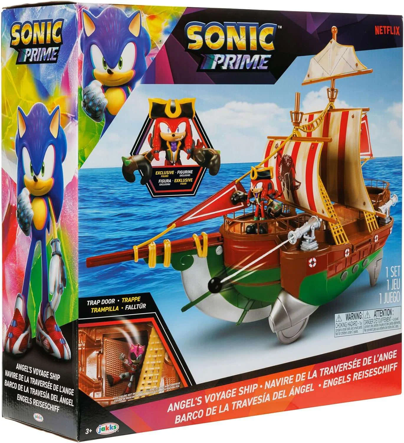 Sonic The Hedgehog Prime Angels Voyage Ship Action Figure Playset