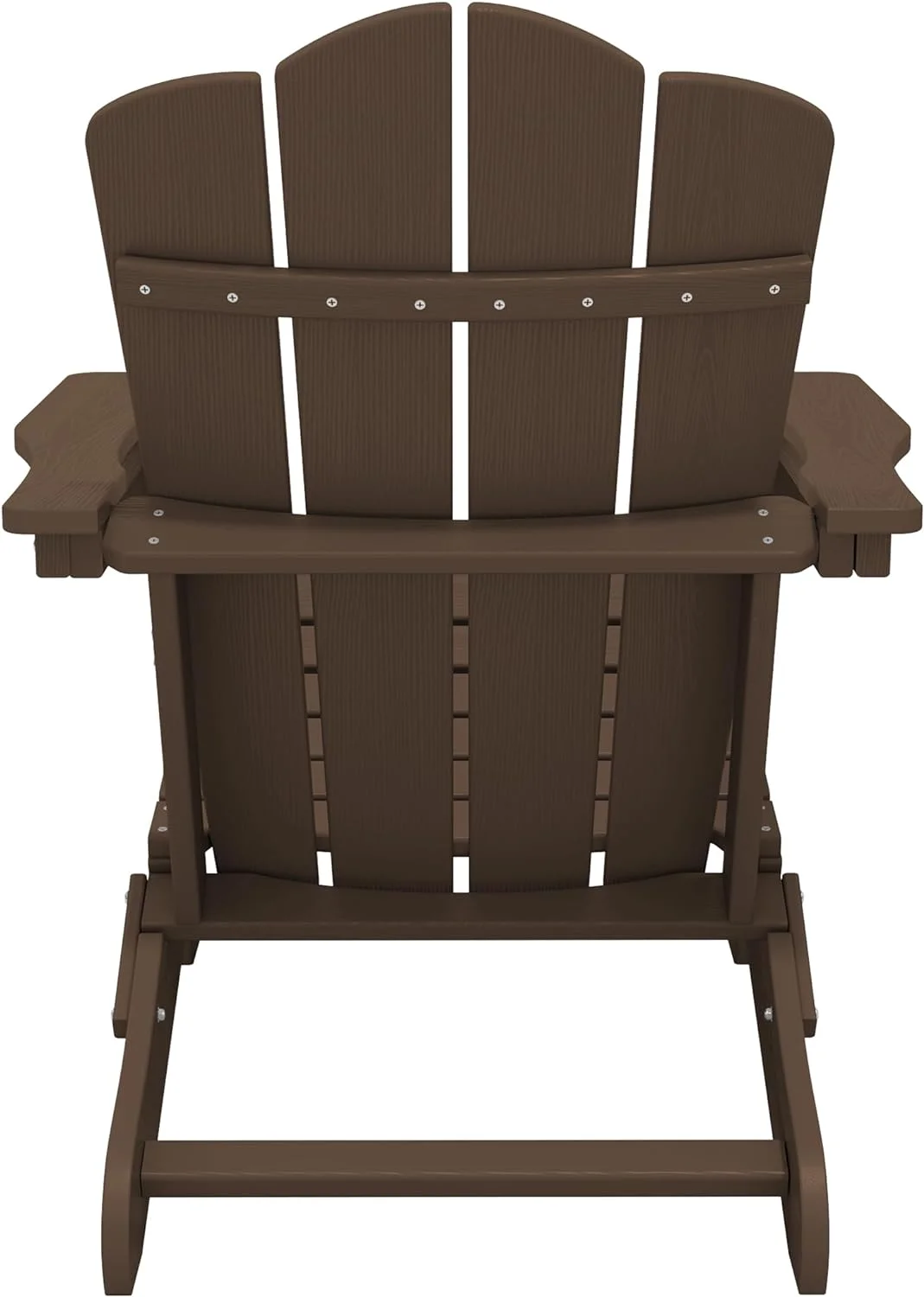 KINGYES Folding Adirondack Chair Set of 8, HDPE All-Weather Folding Adirondack Chair, Yellow