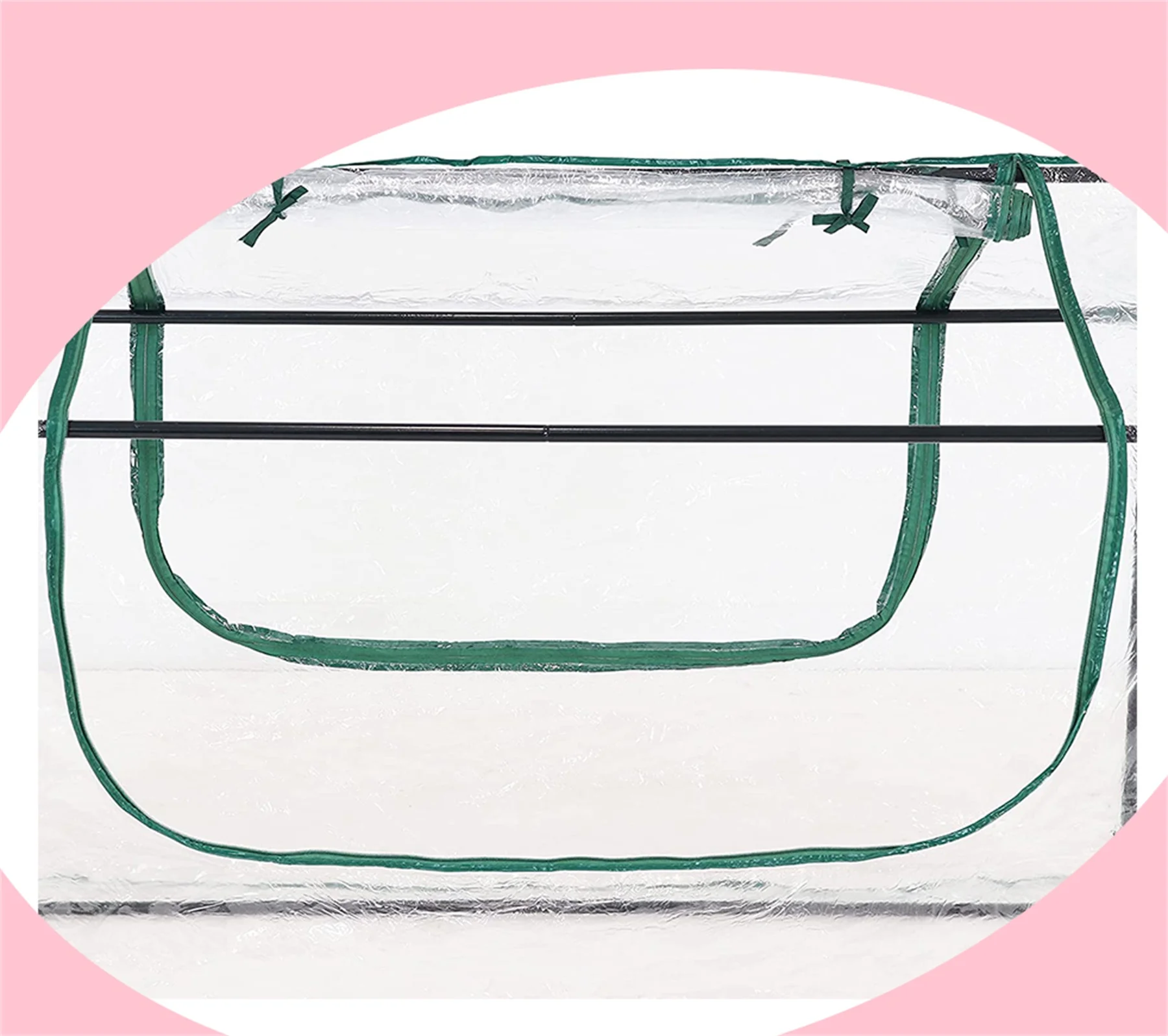 Mini Greenhouse with 2 Zippered Side Doors