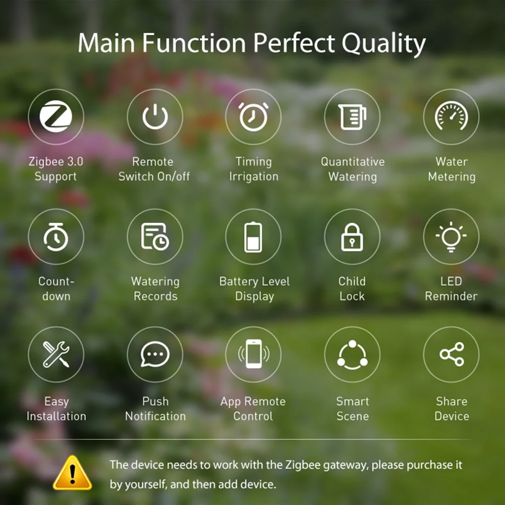 SUNHUFA Zigbee Sprinkler Timer Programmable Watering Irrigation Timer for Garden(EU)