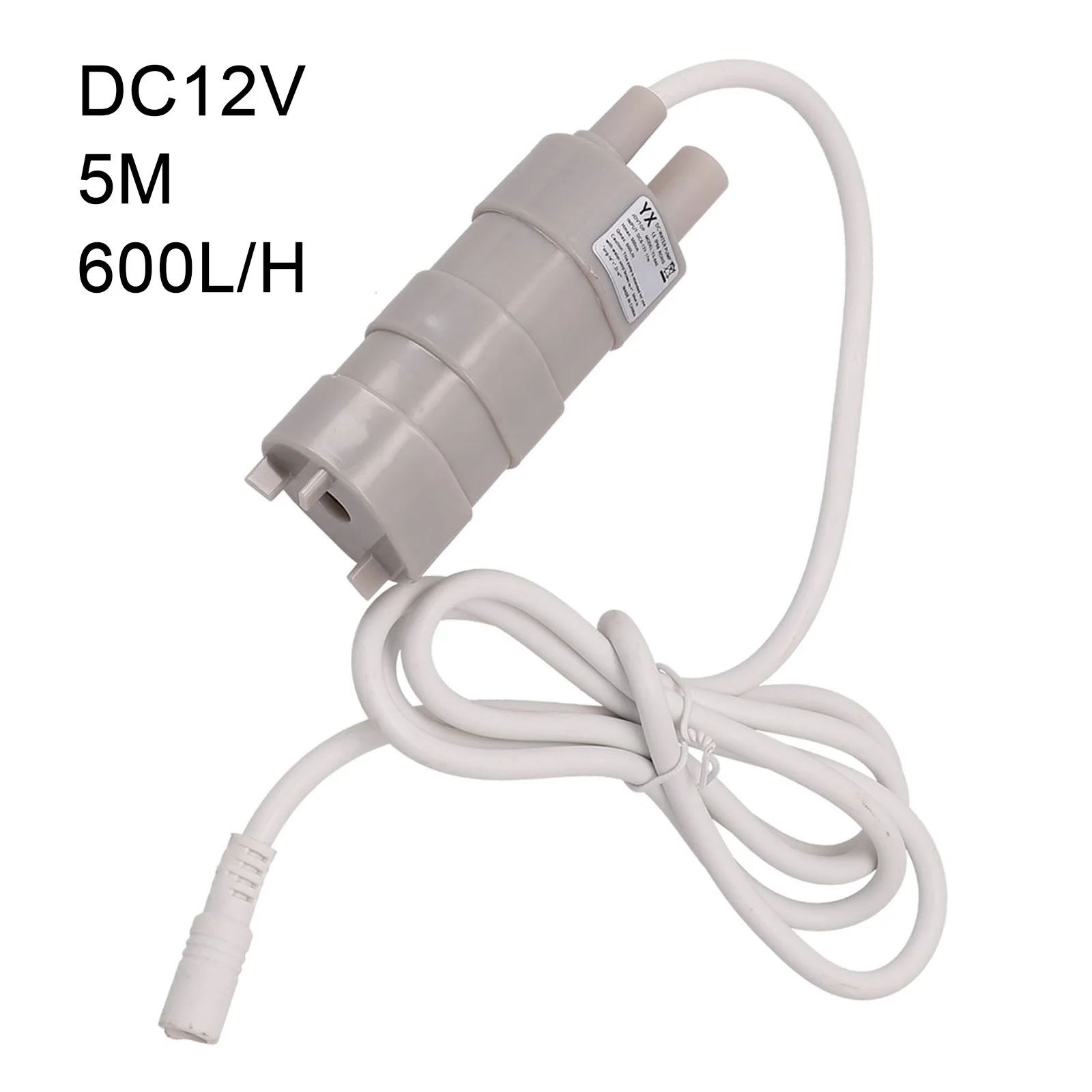 600L/H DC 12V Brushless Submersible Water Pump 5M Fish Pond JT550 TE485 LJ