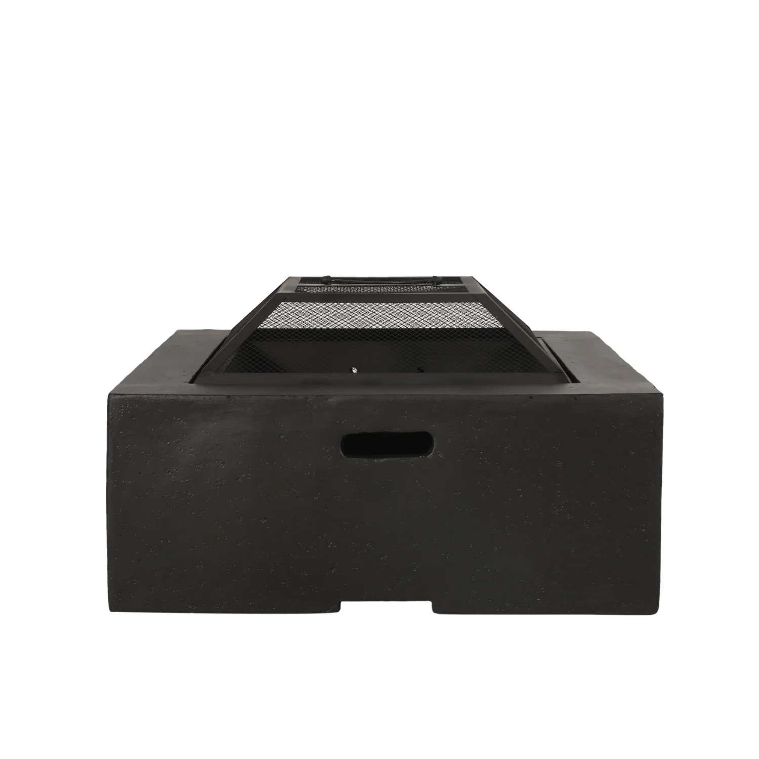 Stunning Modern Design 29” Square MGO Wood Burning Fire Pit for Outdoor Gatherings with Family and Friends - Durable Materials Ensure Long Lasting Enjoyment for Backyard Entertaining and