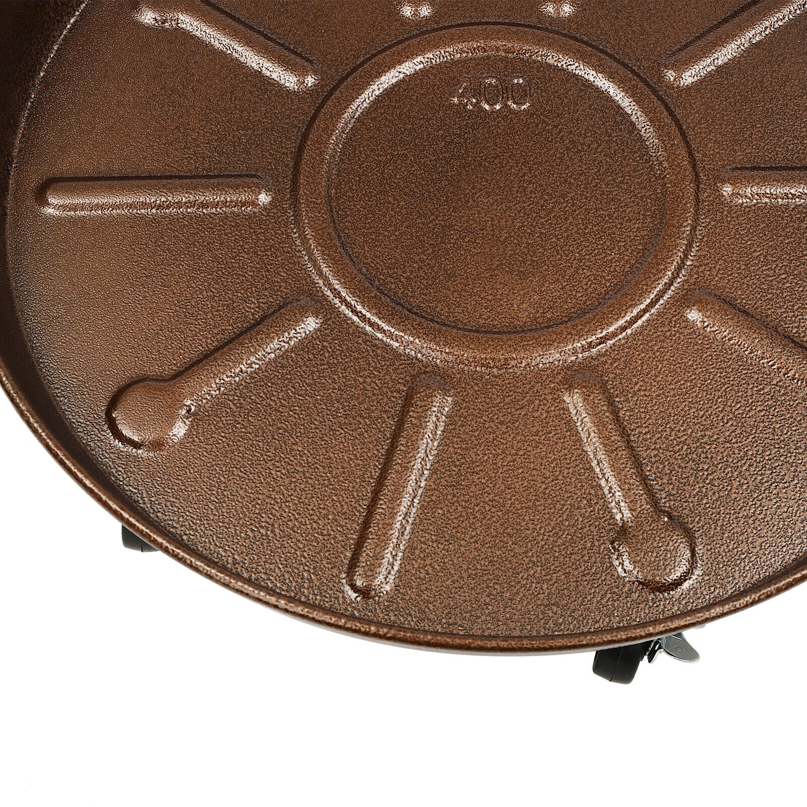 16*4.72in 3Pcs Flowerpot Trays W/ Universal Wheels 16IN Thickened Plant Pot Tray Rack 200-250kg/441-551lbs