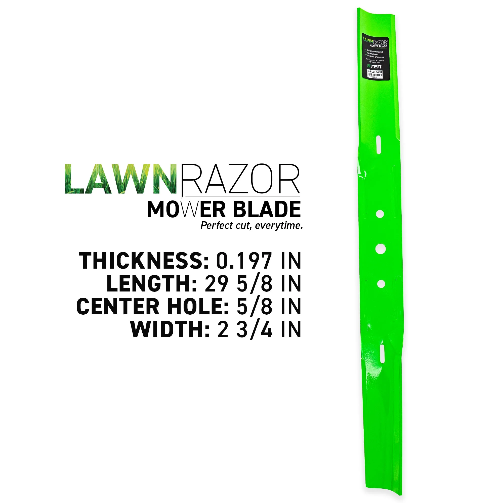 LawnRAZOR Blade for Honda H1011 H1011K1 30-inch Deck 72511-772-L00 High Lift 810-CBL2600D