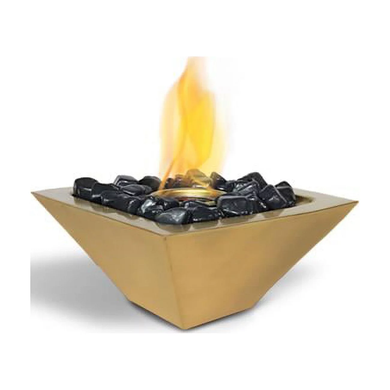 Anywhere Fireplace 90255 Empire Indoor & Outdoor Fireplace, Satin Gold