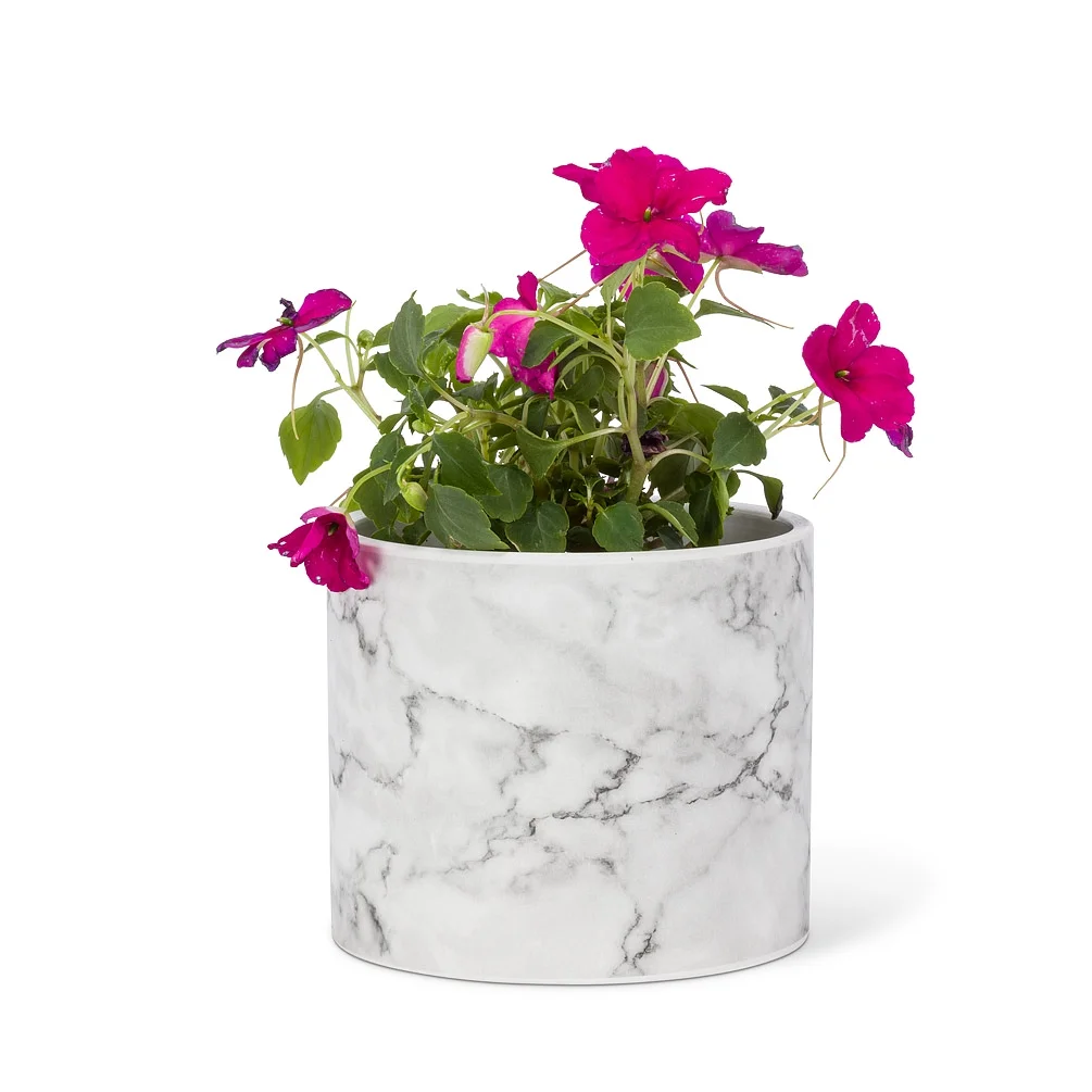 Small Marble Look Planter