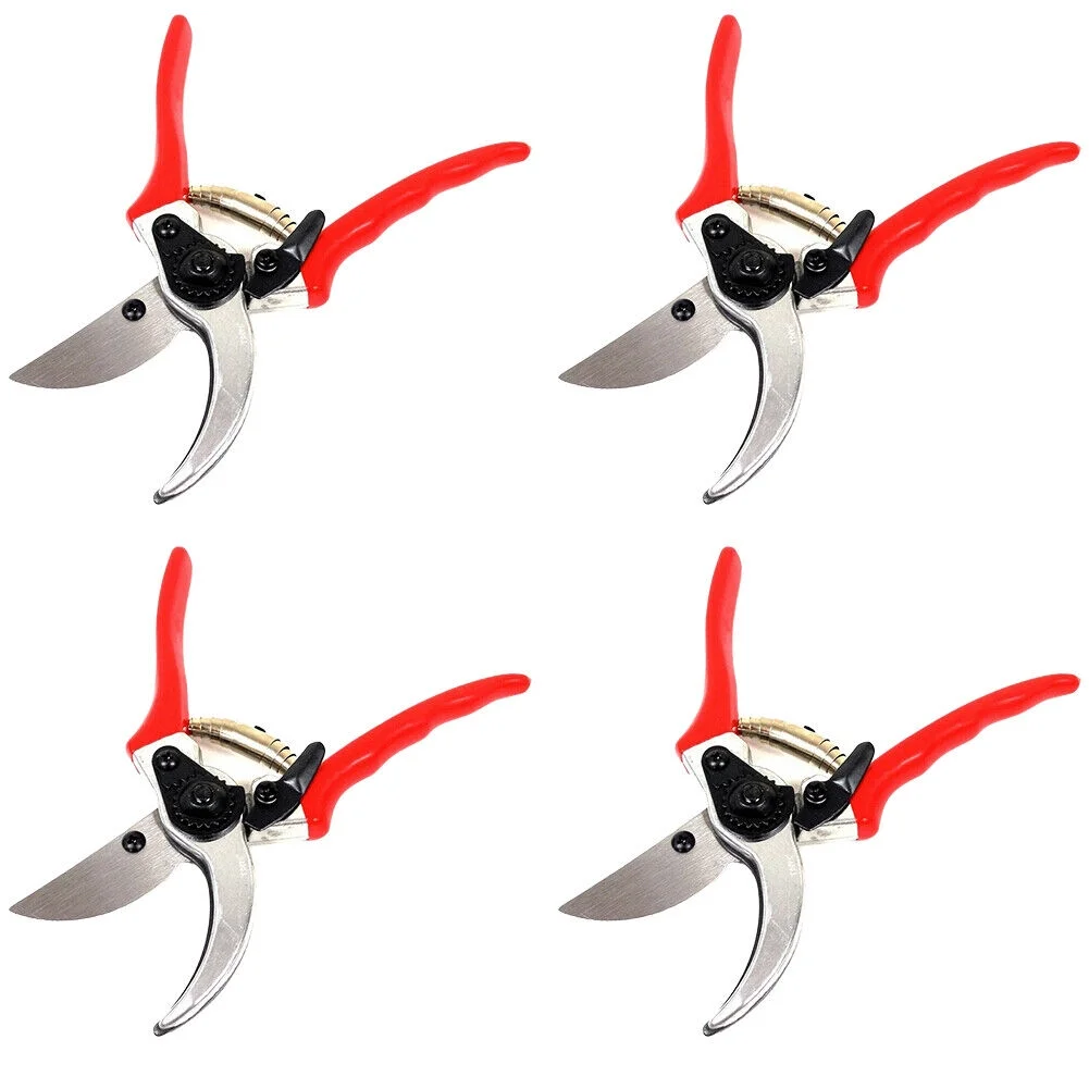 US 2-4 Pack 7-Inch Steel Bypass Pruning Garden Shears Cut High Tension Coil