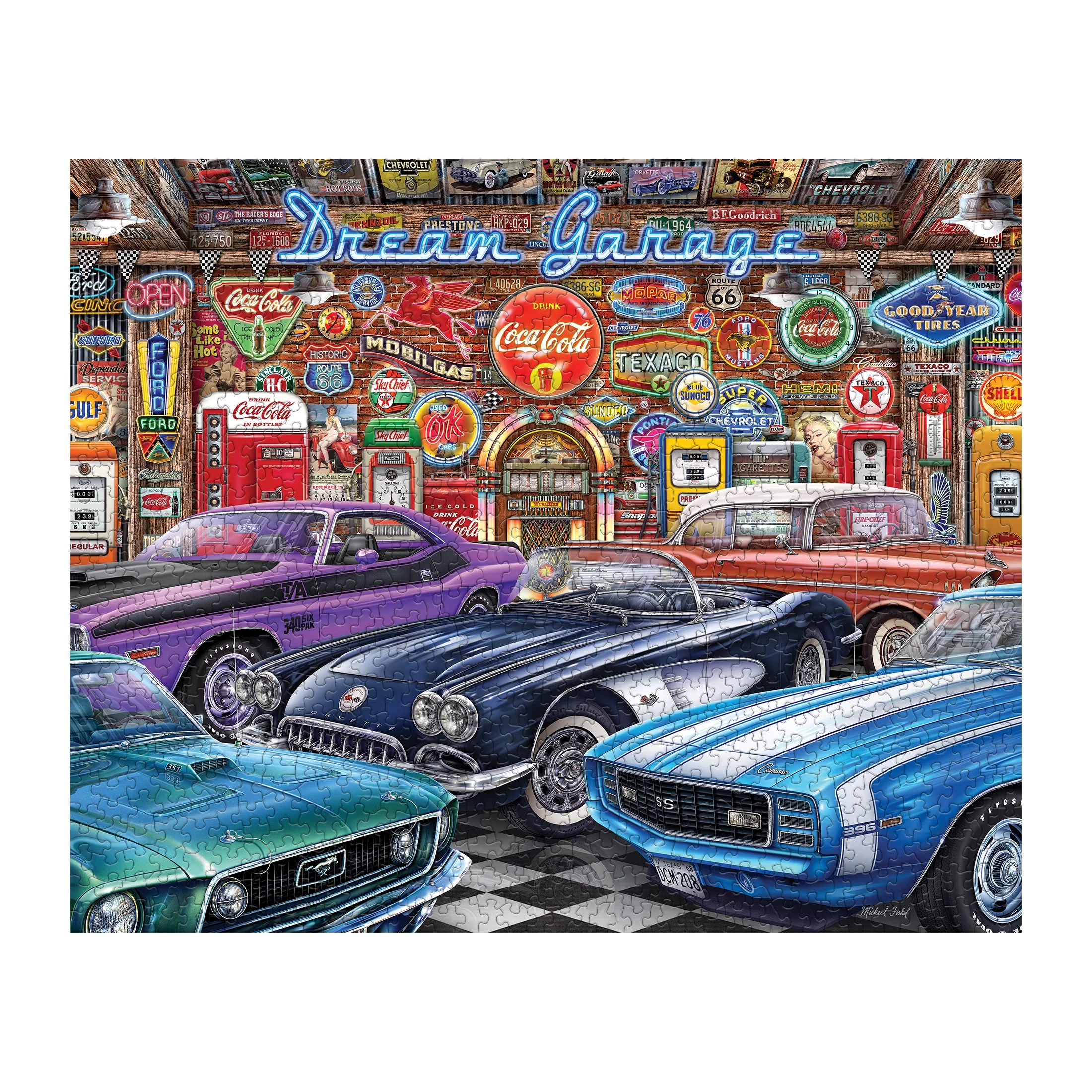 Dream Garage 1000 Piece Adult Jigsaw Puzzle By Springbok Puzzles