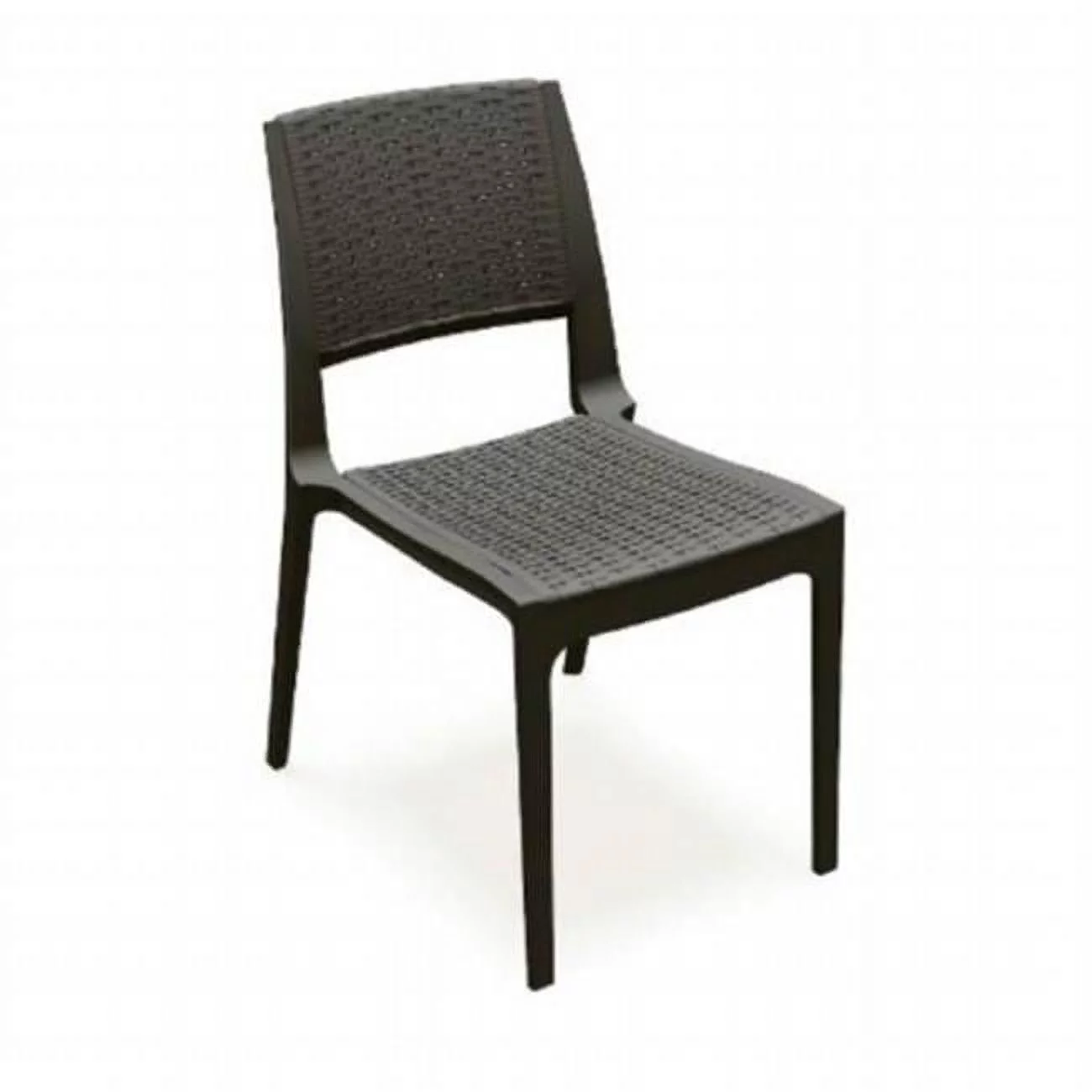Compamia  Verona Resin Wickerlook Dining Chair Brown