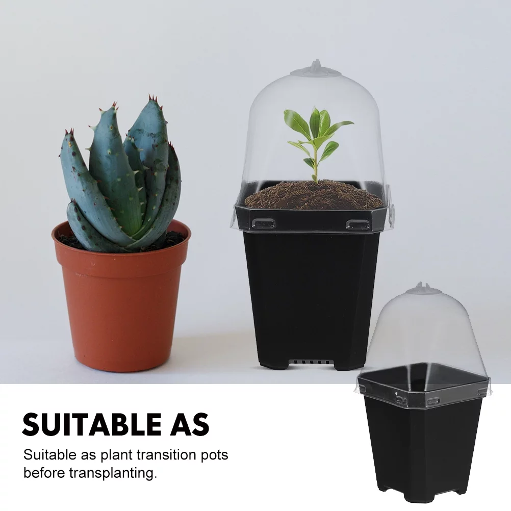 12 Sets Stuffy Flower Pots Planter Pots Small Containers Nursery Starting Pot Small Plant Gardening Flowerpot