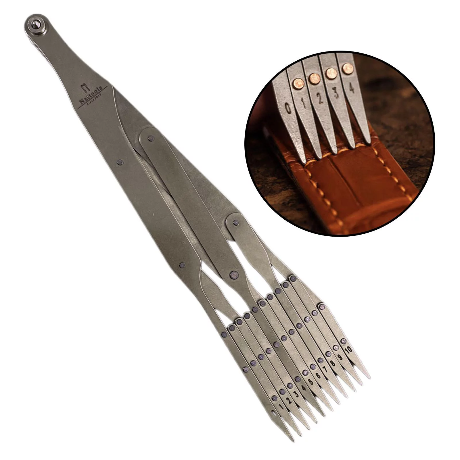 Expanding Sewing Gauge Buttonhole Spacing Marking Measuring Equidistant Tool 11 Point