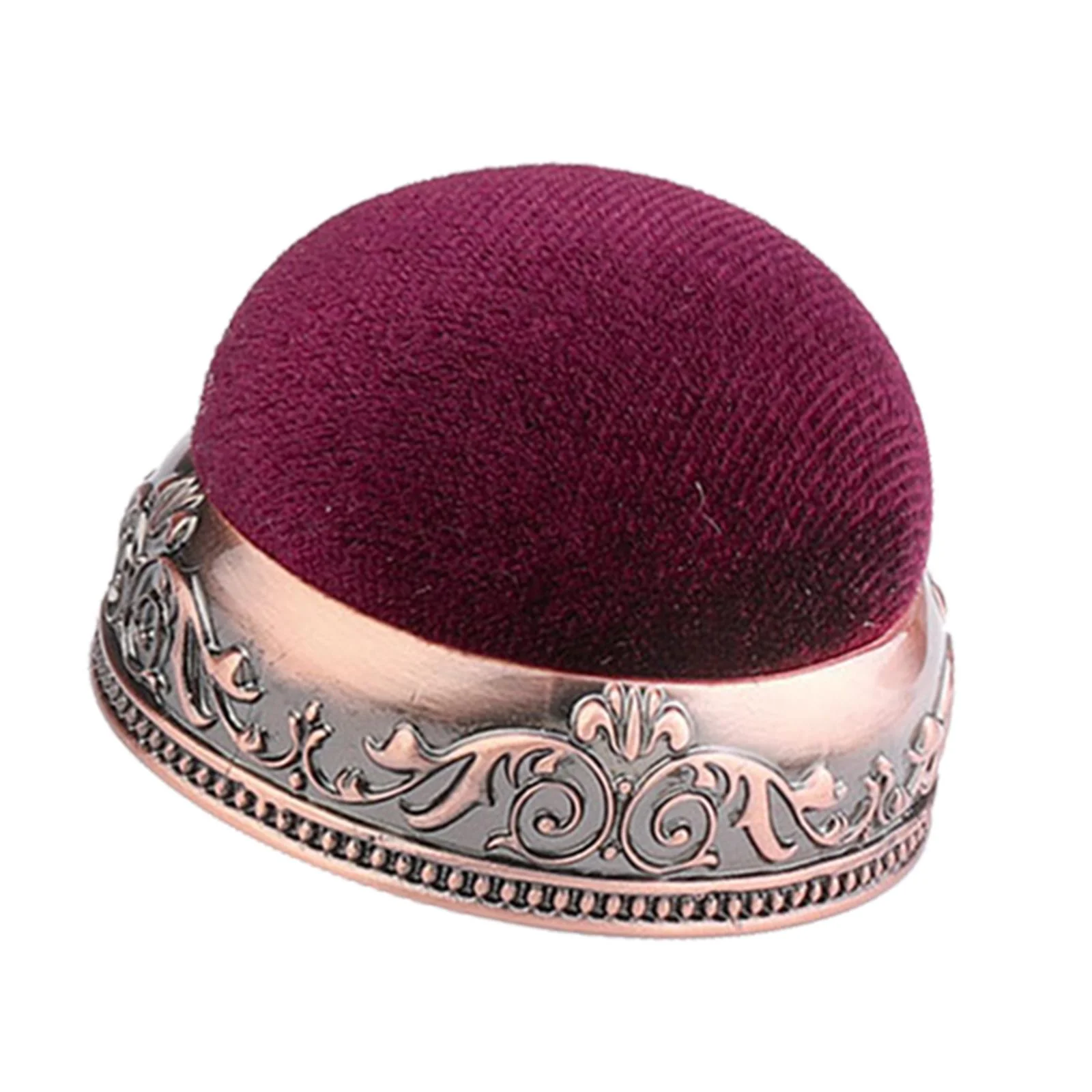 Round Sewing Work Pin Cushion with Base Handcraft Tool Pin Cushion Pillow Pin for Craft Work Sewing Notions , B 4.5cm