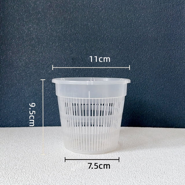 11/14cm Mesh Pot Root Control Transparent Flowerpot  Orchid Flower Breathable Growth Container Garden Plastic Flower Pot