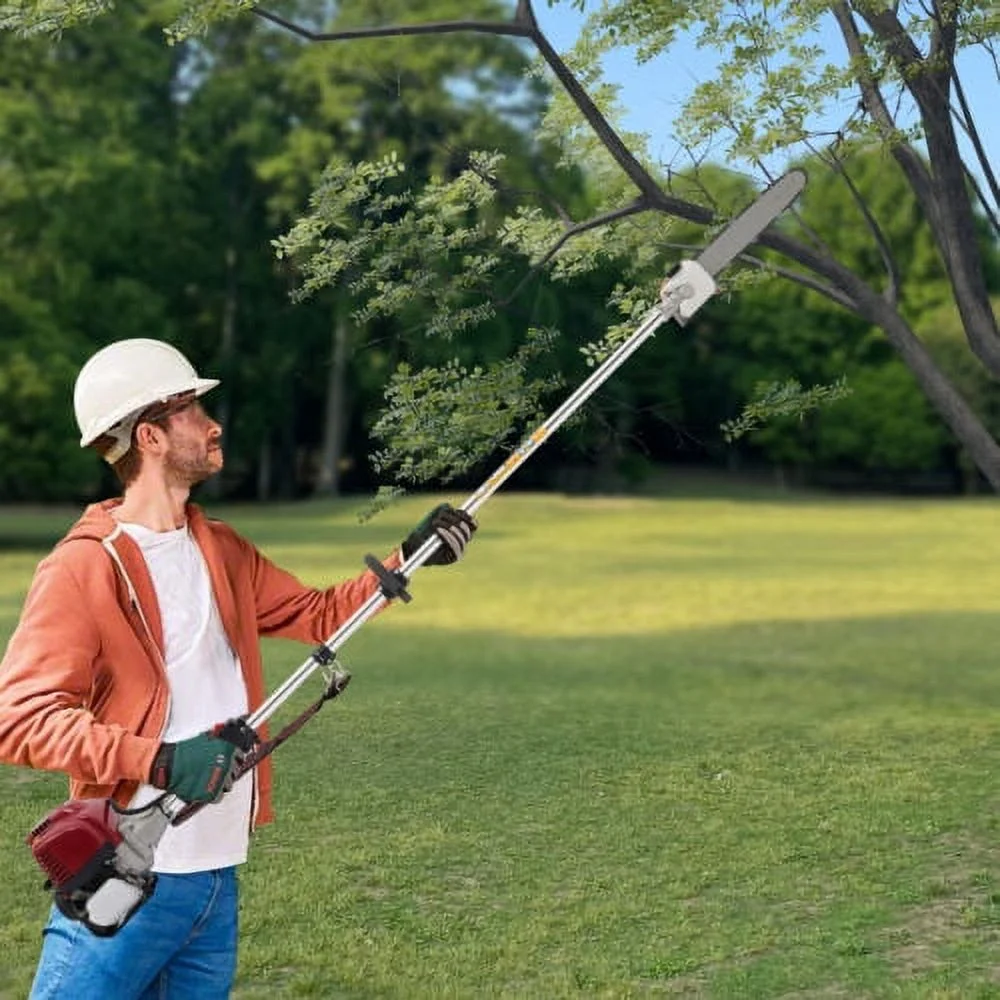 Gas Power Pole Chainsaw 42cc 4-stroke Tree Pole Branches Pruner Trimmer 140F