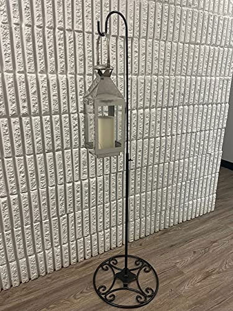 Adjustable Black Iron Shepherds Hook 34