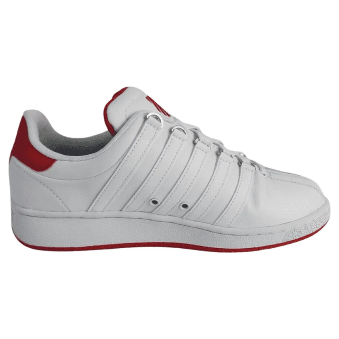 K-Swiss Classics VN 03343150 Men Sneakers Leather Athletic White Red SZ 10.5