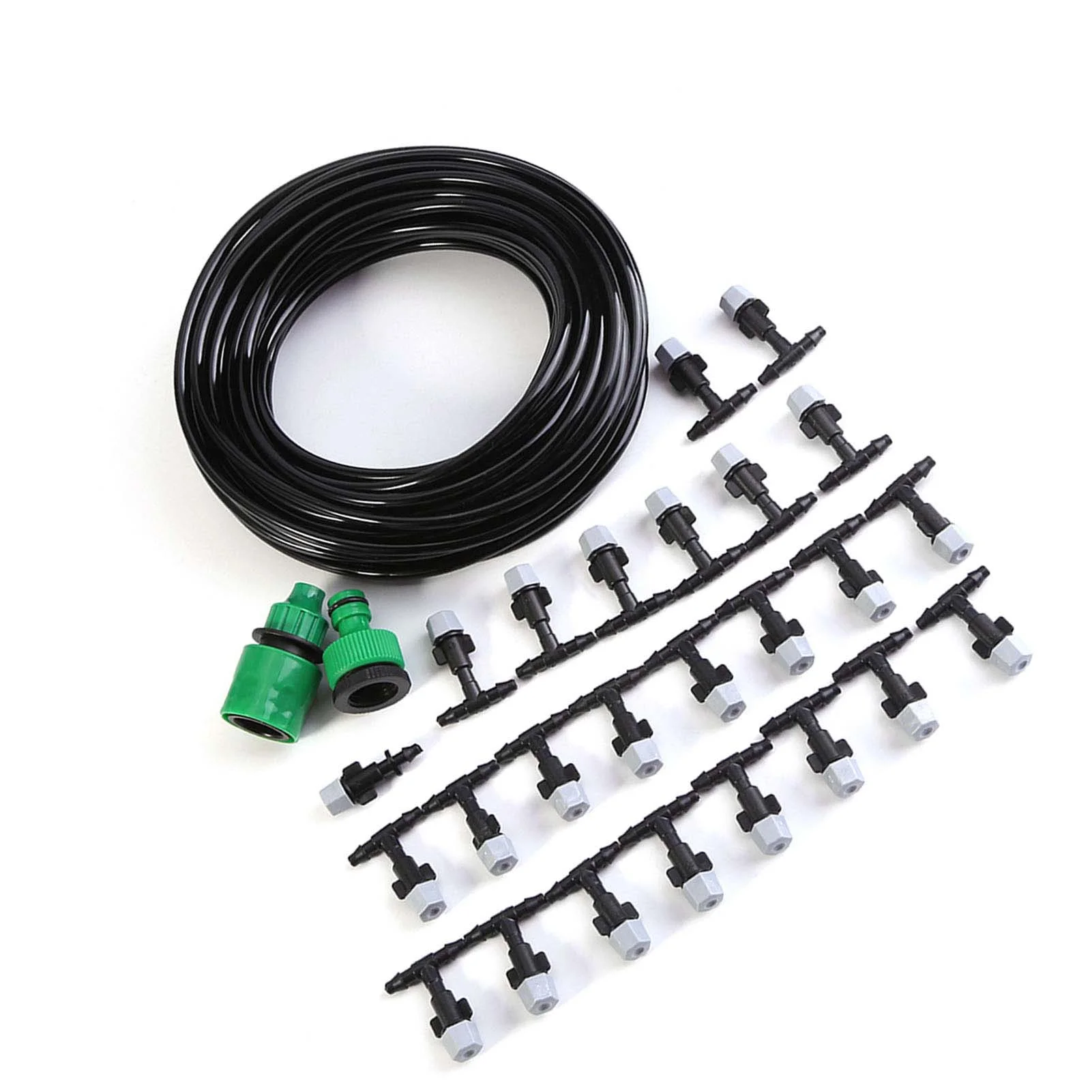 Dripper Plant Watering Water Misting Cooling System Hose Sprinkler Nozzle Garden Patio Micro Irrigation Set 15M