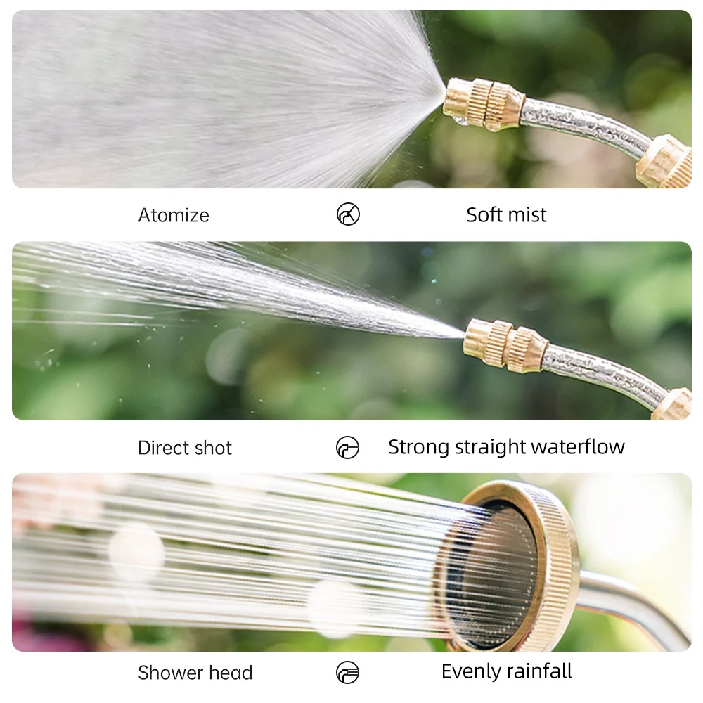 GoolRC sprayer wand,9.8 Feet And Click Adjustable And Spray Adjustable 2 Spray And Spare Copper One Sprayer Wand Steel Water Sprayer Easy Operation Arealer 11-19 Inch Sprayer Wand With 9.8 Stainless