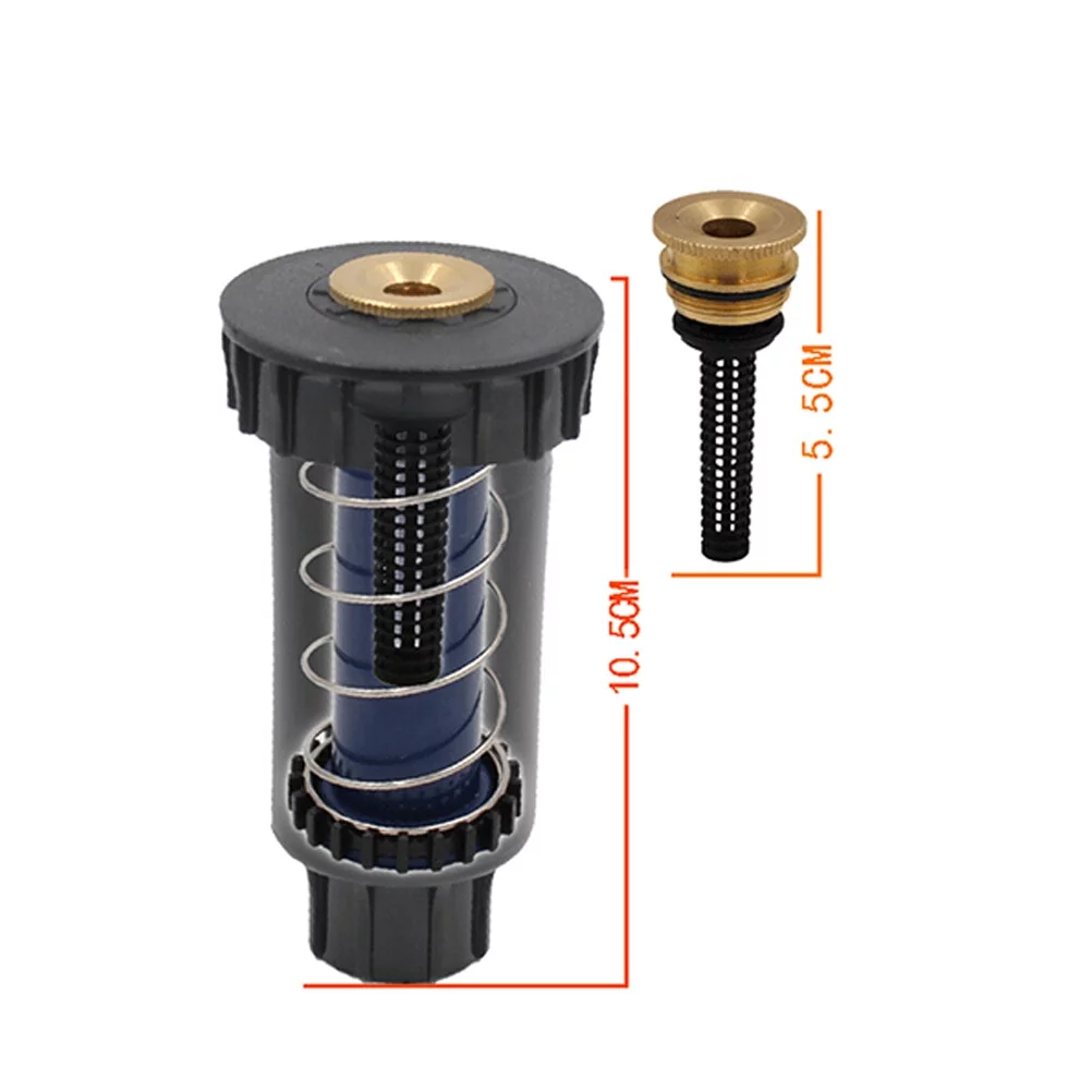Gongxipen 360 Degree Adjustable Plastic Pop-Up Sprinklers with Brass Nozzle Irrigation Garden Watering Cooling Nozzle for Lawn Yard Garden Planter Beds