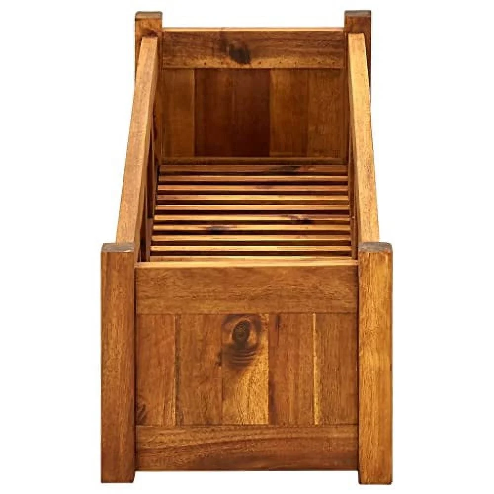 Garden Raised Beds | Wooden Patio Planters for Flowers Plants Vegetables Herbs | Outdoor Raised Planter Boxes for Backyard Yard Deck Balcony | Acacia Wood 39.4