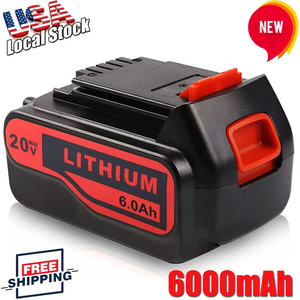 1x6.0Ah Battery For BLACK+DECKER LBXR20 20V LB2X4020 MAX Lithium LBXR2020