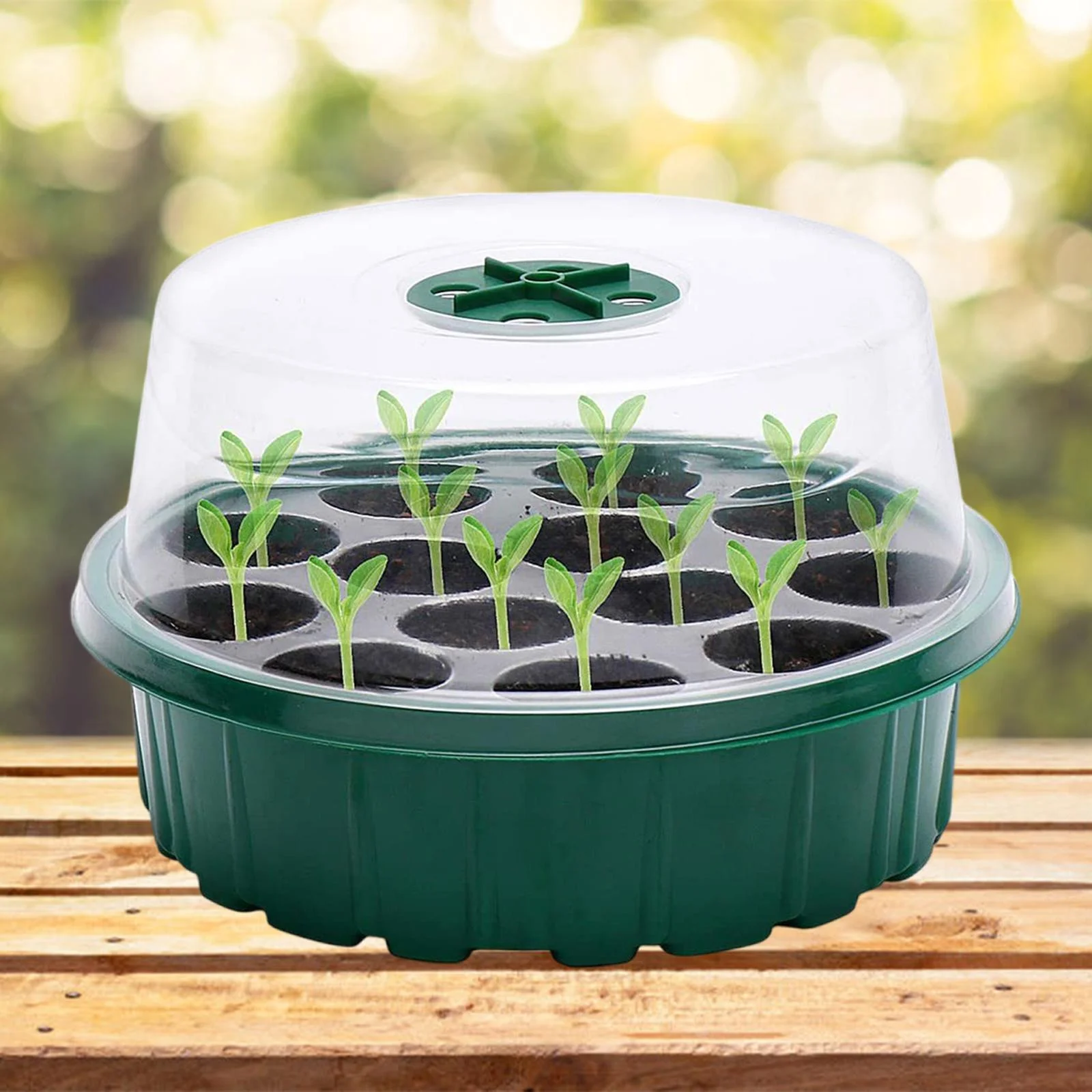 oshhnii 13 Cells Seedling Starting Tray Growing Tray Watertight Base house