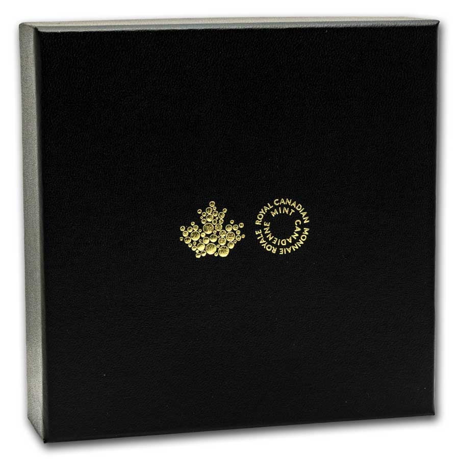 2024 Canada 5 oz Silver Maple Leaves in Motion Rhodium Plated