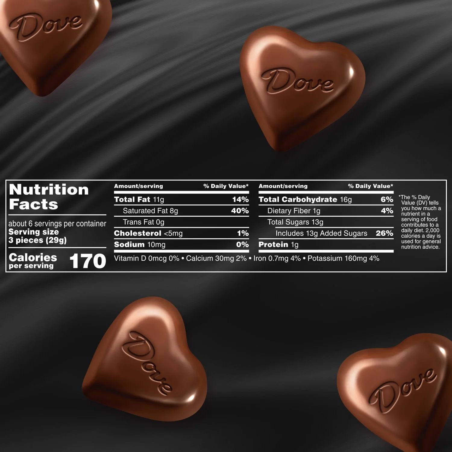 Dove Dark Chocolate Truffle Hearts Valentine's Day Candy - 5.82 Oz Heart Tin