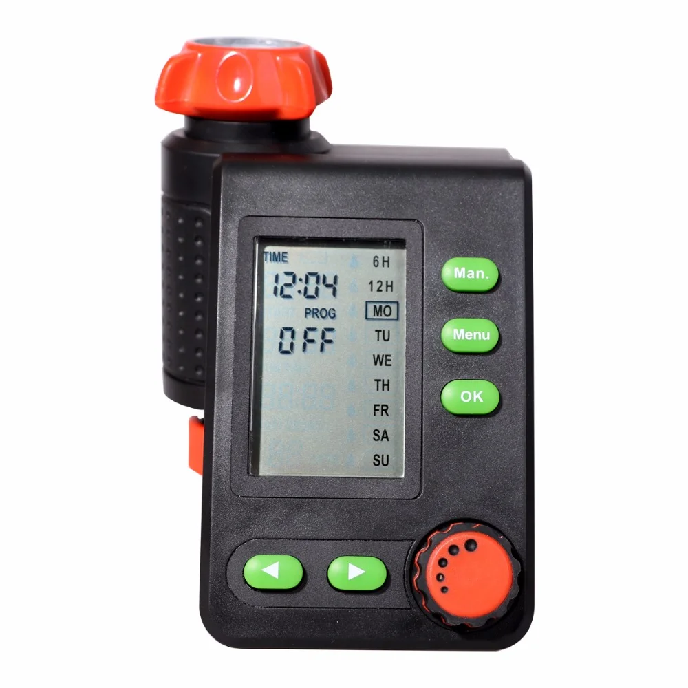 Large Screen LCD Display  Solenoid Valve Water Timer EU Standrad Digital Irrigation Timer Garden   Controller #21006