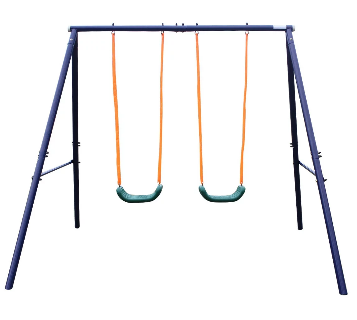 Metal Swing Sets for Kids,Heavy Duty Swing Stand for Outside Backyard Playground